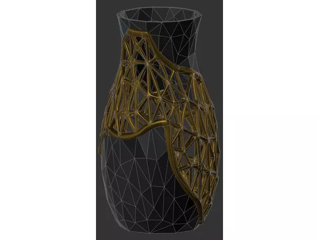 Vase Hex design Free 3D print model
