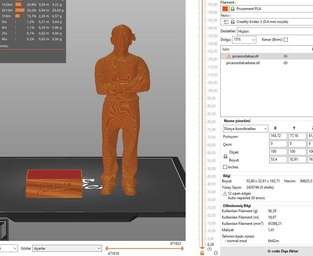 Pablo Picasso 3D print model_19