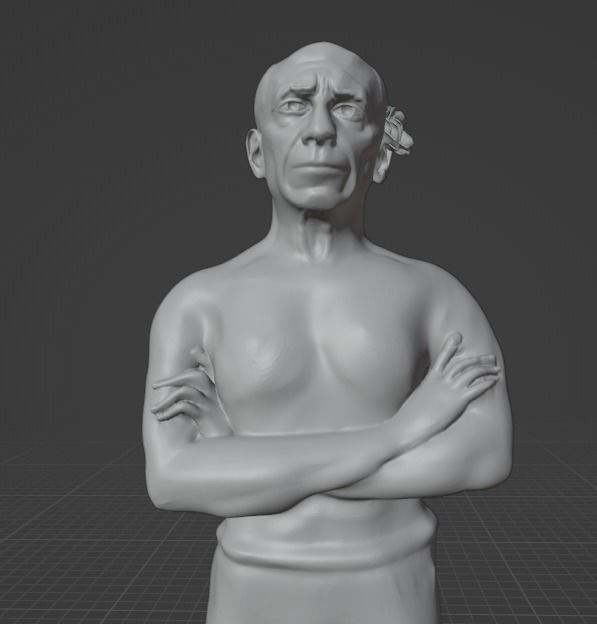 Pablo Picasso 3D print model_9