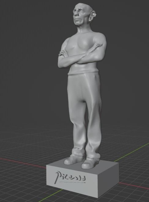 Pablo Picasso 3D print model_5