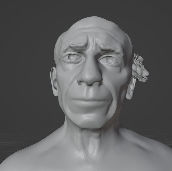 Pablo Picasso 3D print model_23