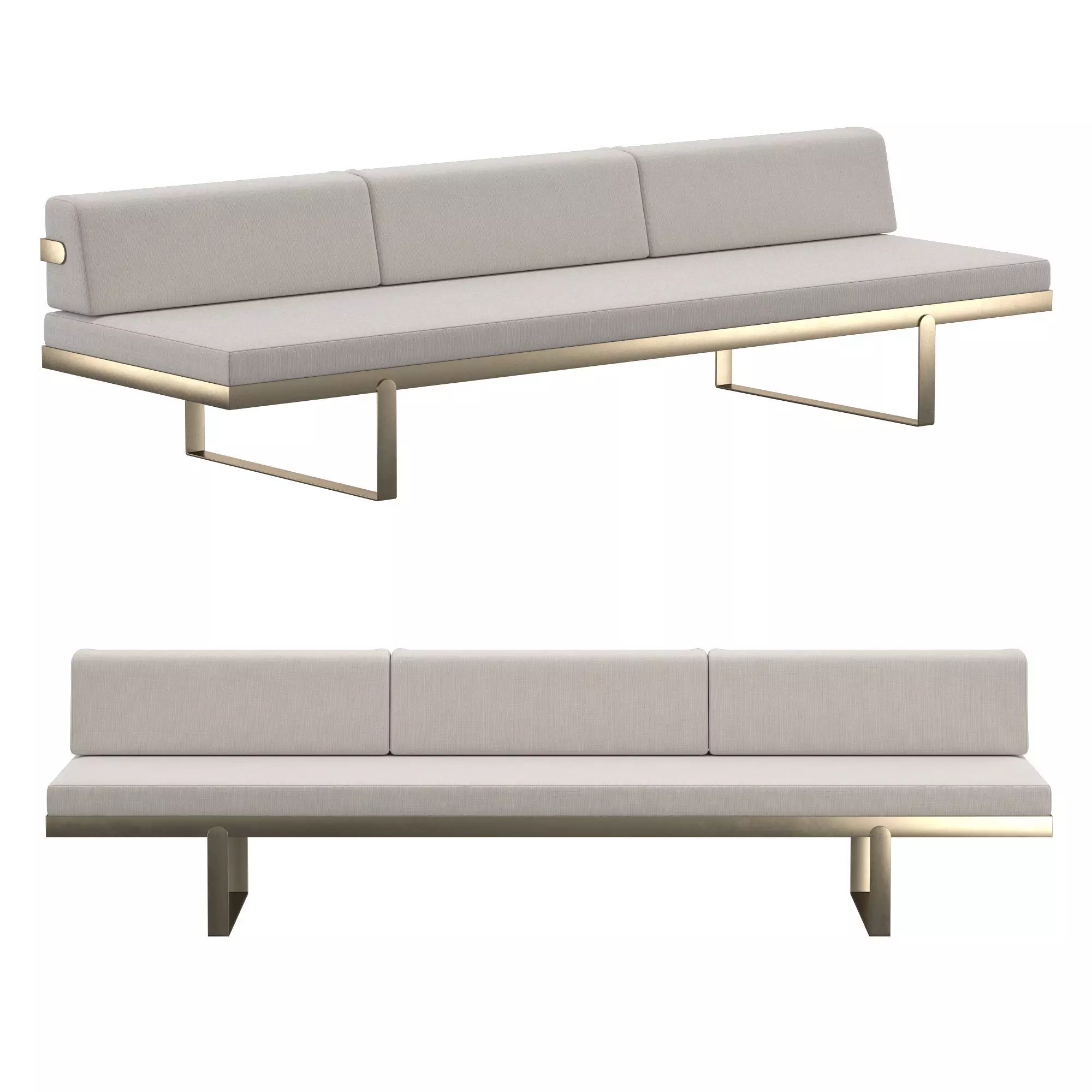 Ribbon Sofa 3-seater 3D model