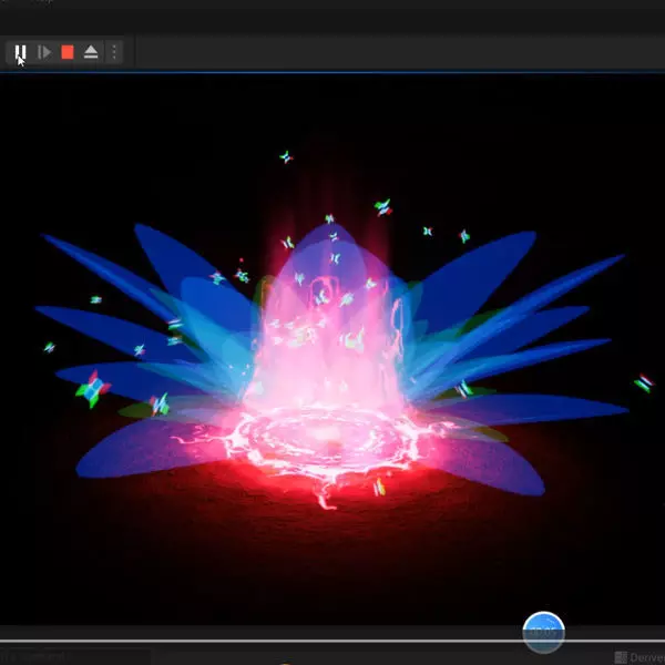 Unreal engine 5 particles flower Lily FX animation Low-poly 3D model