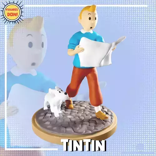 Tintin and Milu 3D print model