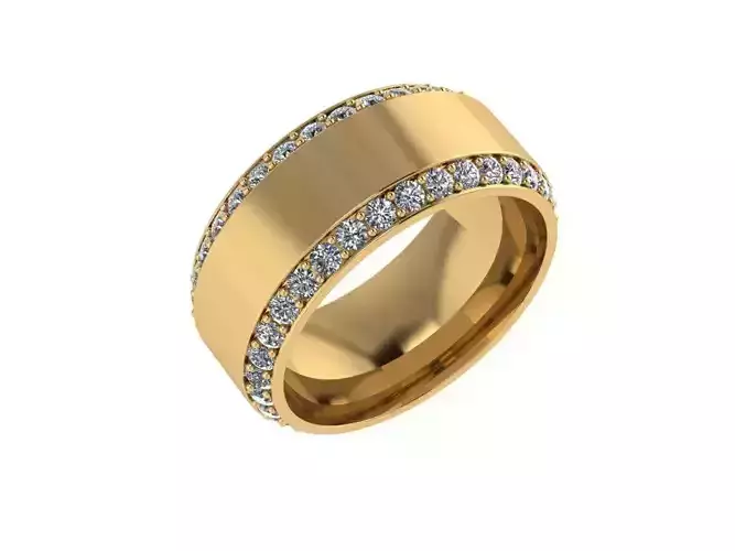 men weeding band with full diamonds all around-540