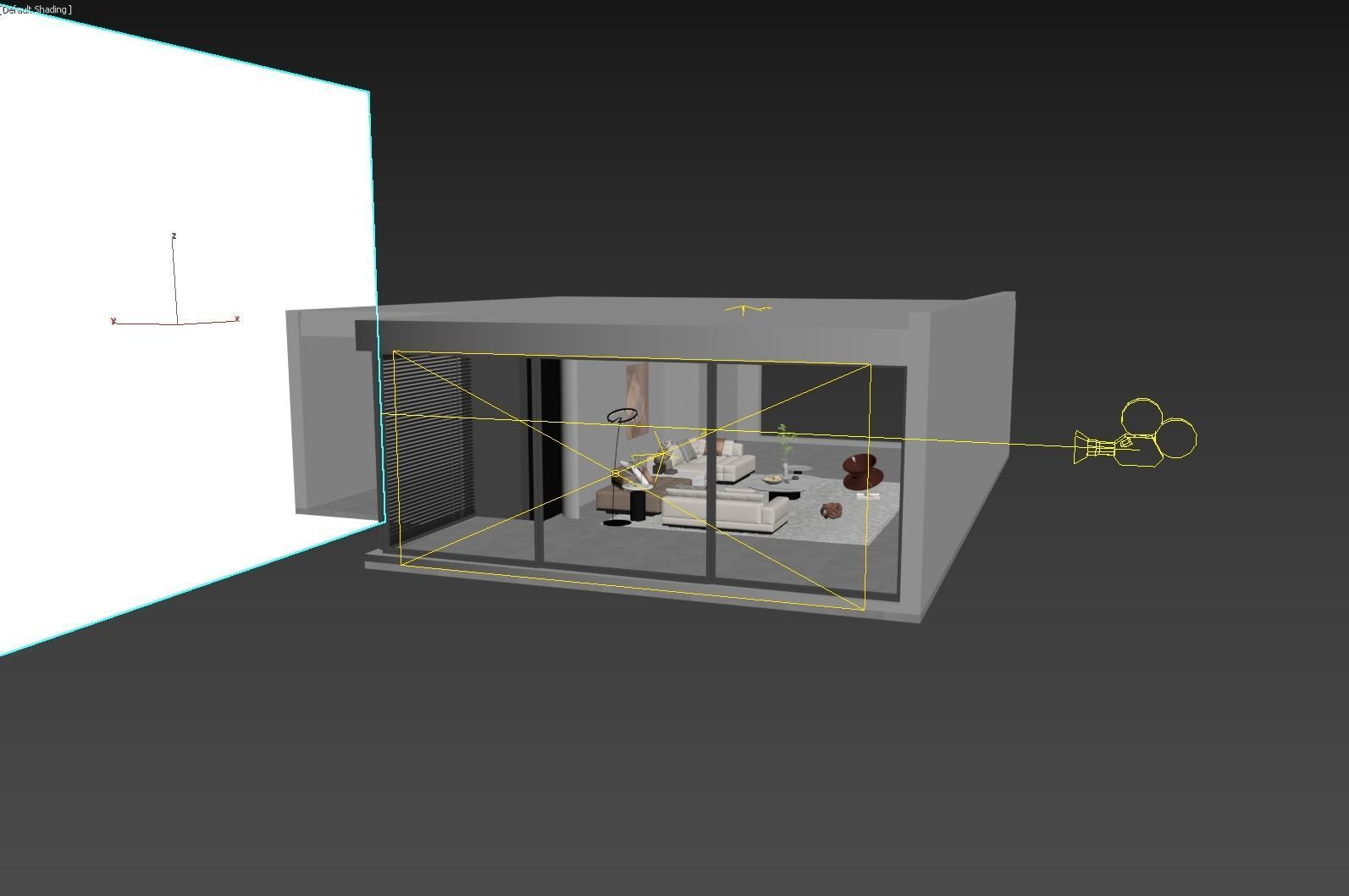 Living Room Interior Scene 3D model_3