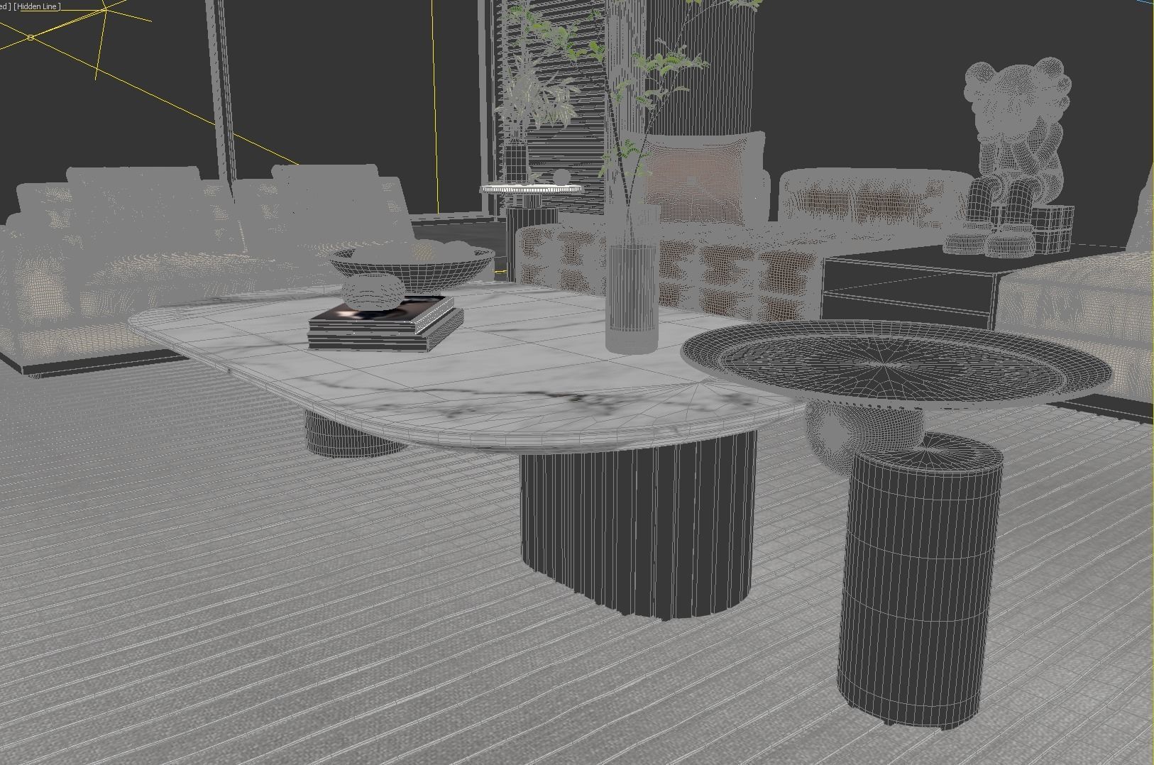 Living Room Interior Scene 3D model_11