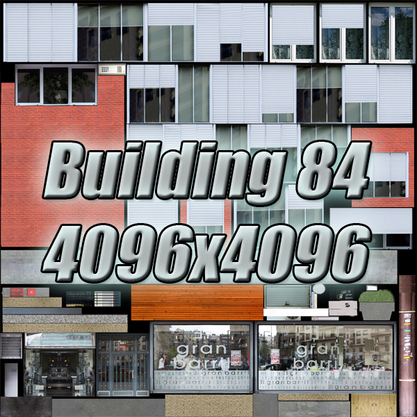 Building Collection 81-84 Low-poly 3D model_68
