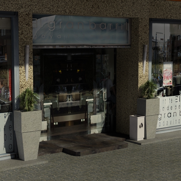 Building Collection 81-84 Low-poly 3D model_59