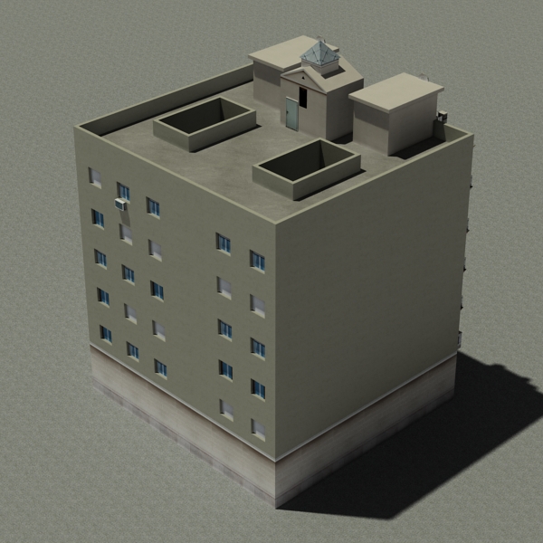Building Collection 81-84 Low-poly 3D model_41
