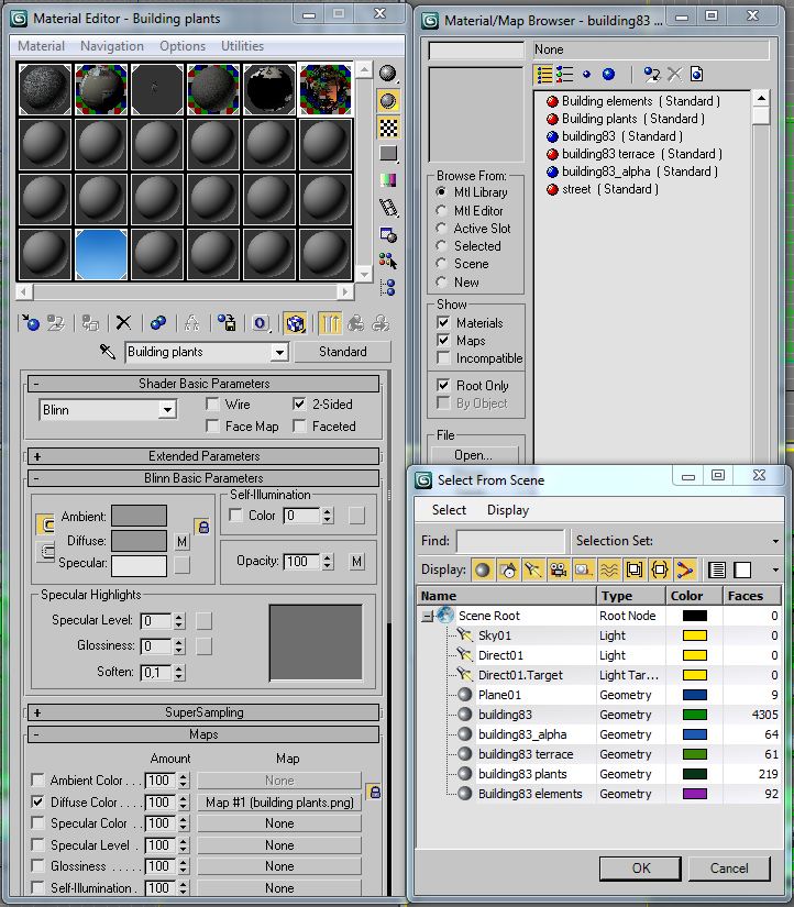 Building Collection 81-84 Low-poly 3D model_50