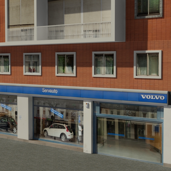 Building Collection 81-84 Low-poly 3D model_11