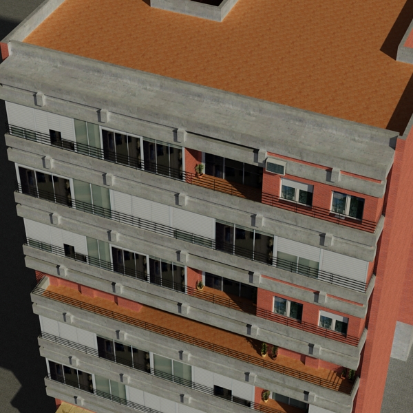 Building Collection 81-84 Low-poly 3D model_63