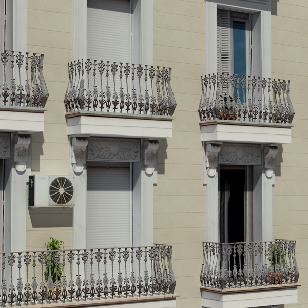 Building Collection 81-84 Low-poly 3D model_29