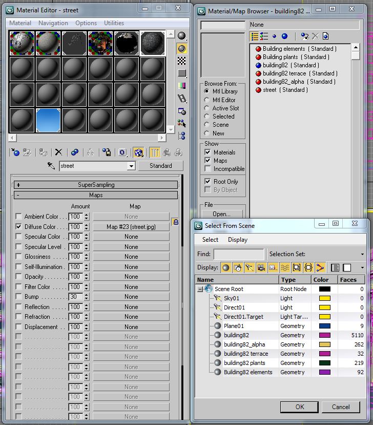 Building Collection 81-84 Low-poly 3D model_35