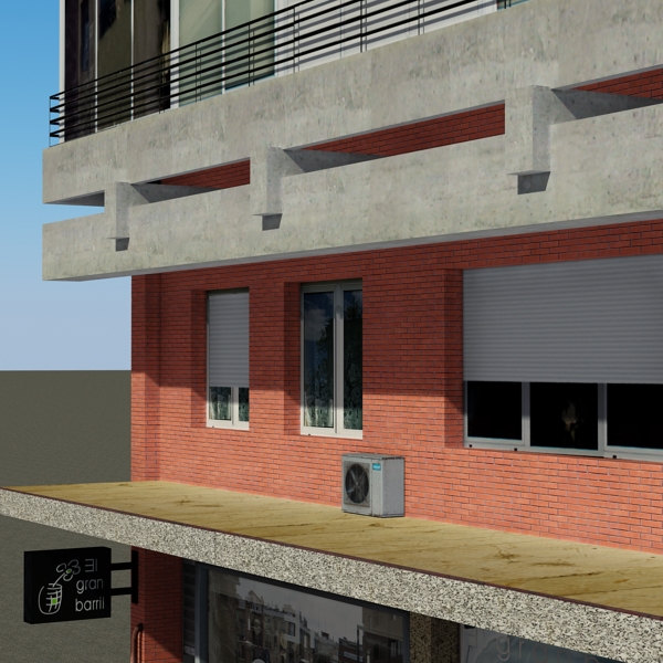 Building Collection 81-84 Low-poly 3D model_61