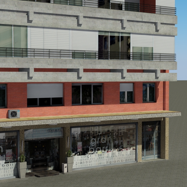 Building Collection 81-84 Low-poly 3D model_58