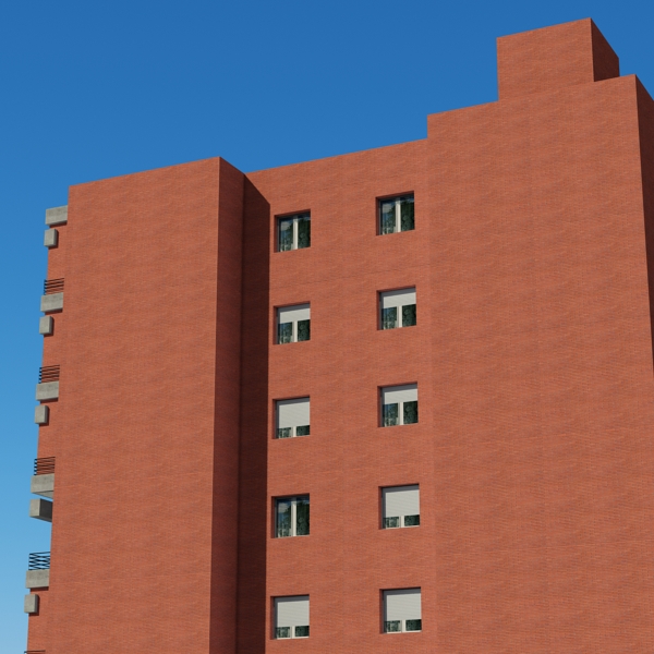 Building Collection 81-84 Low-poly 3D model_64