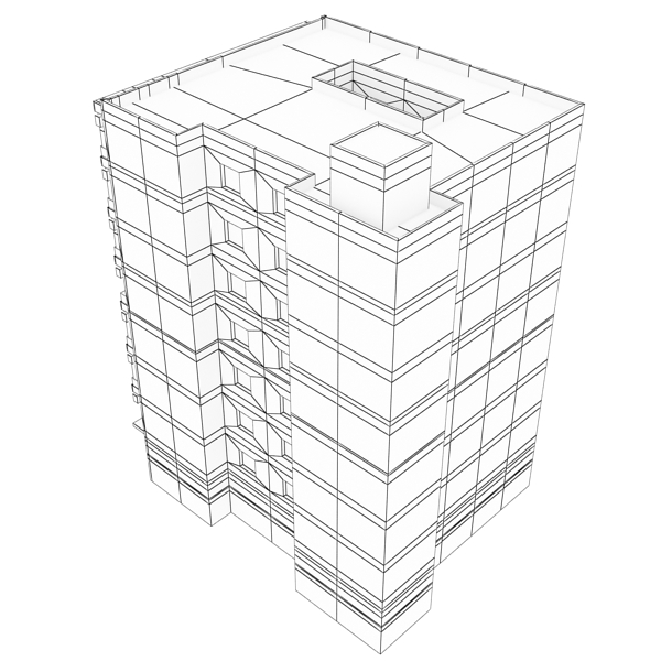 Building Collection 81-84 Low-poly 3D model_71