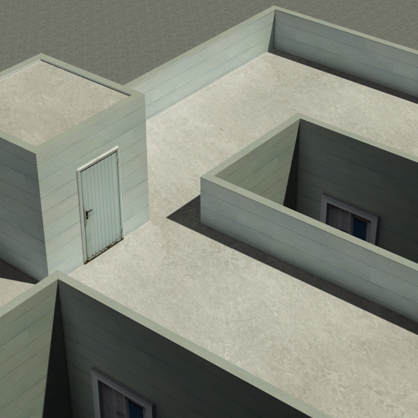 Building Collection 81-84 Low-poly 3D model_31