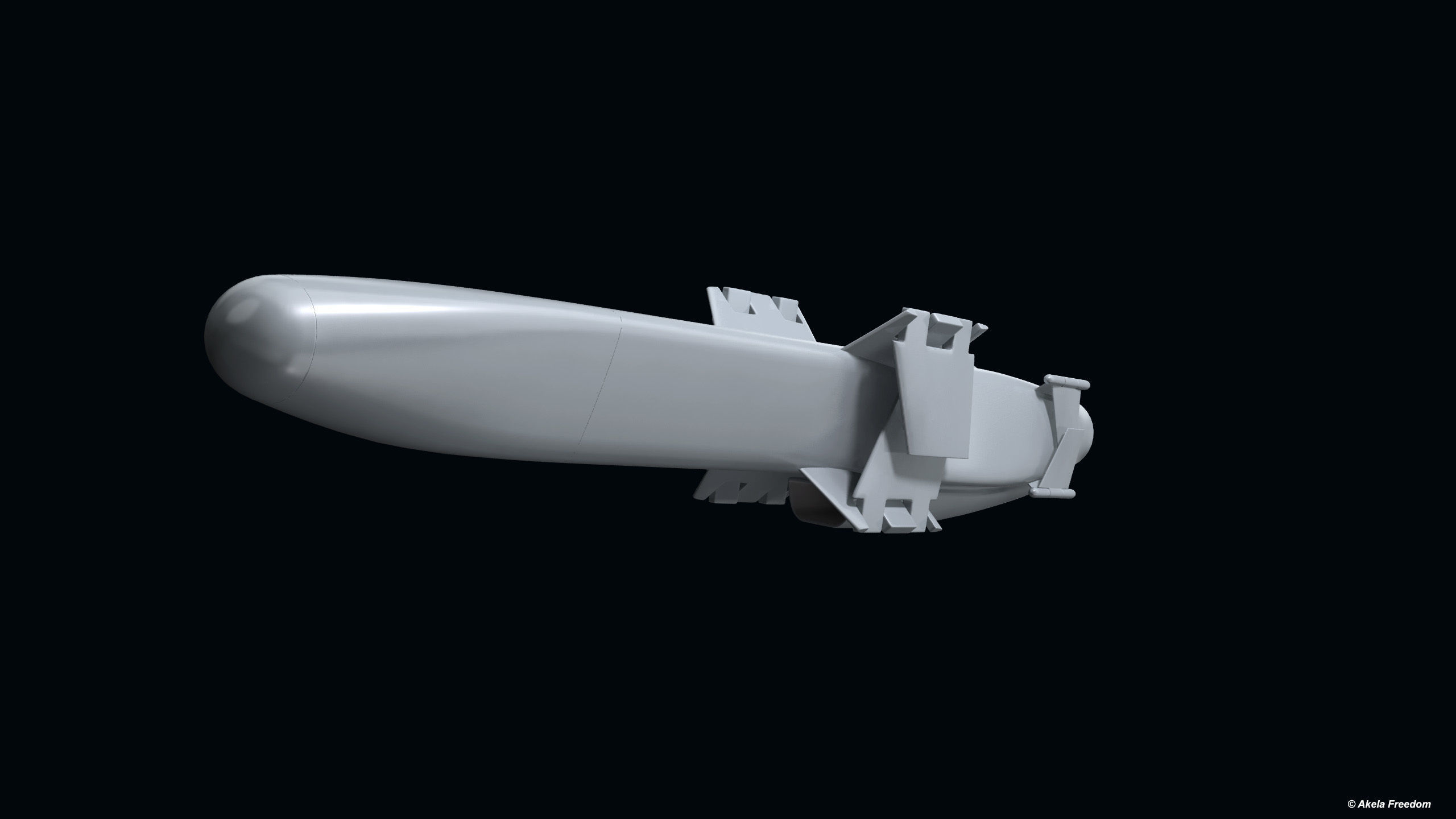 Teseo MK2 Missile 3D model_2