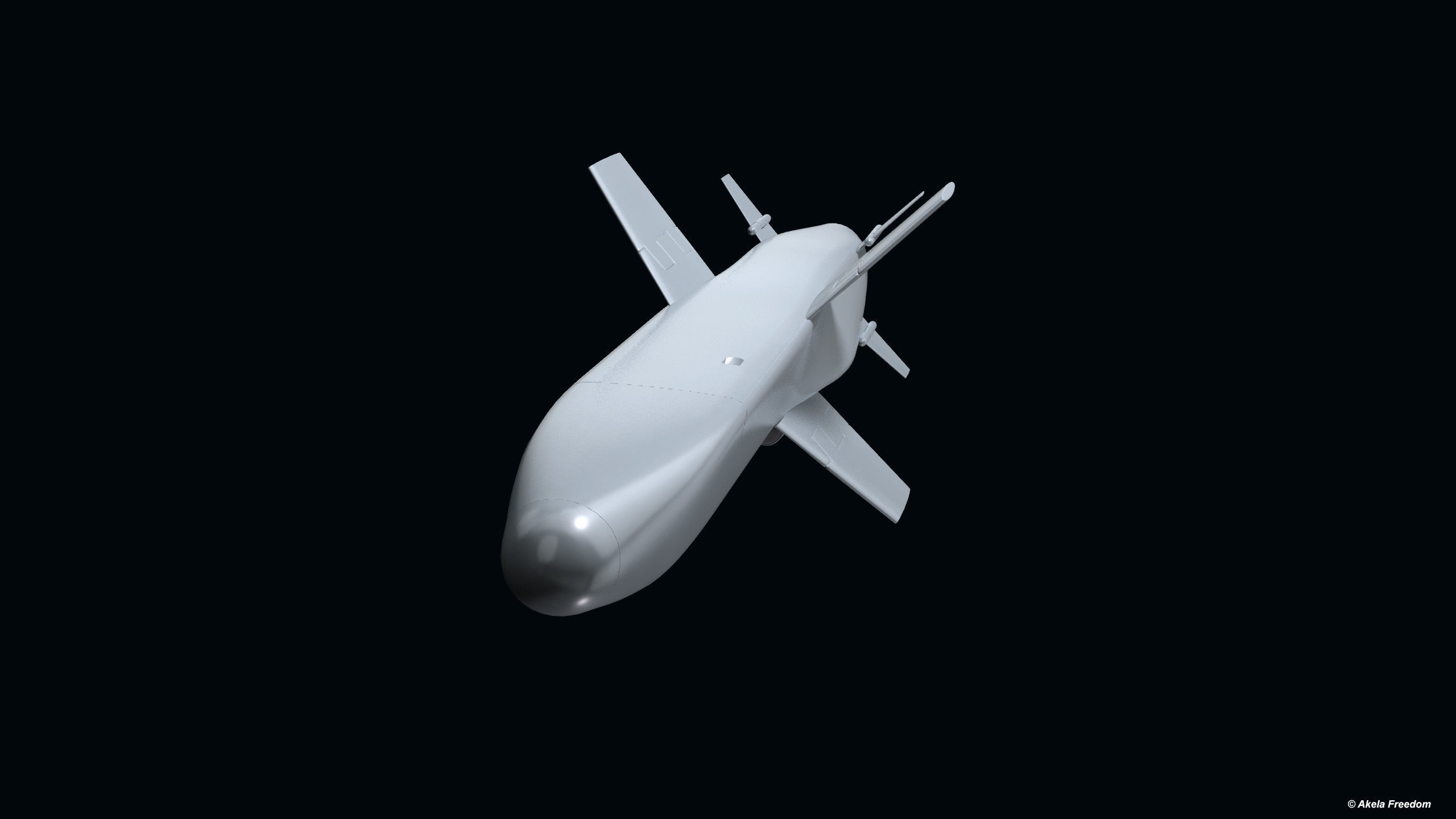 Teseo MK2 Missile 3D model_7