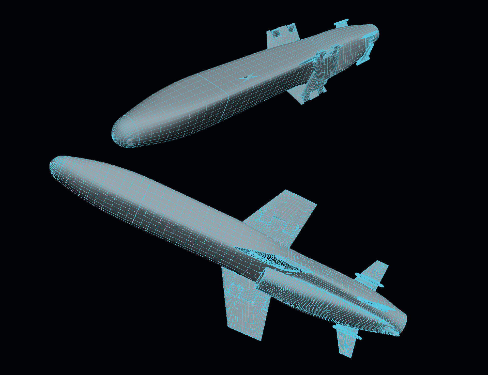 Teseo MK2 Missile 3D model_12