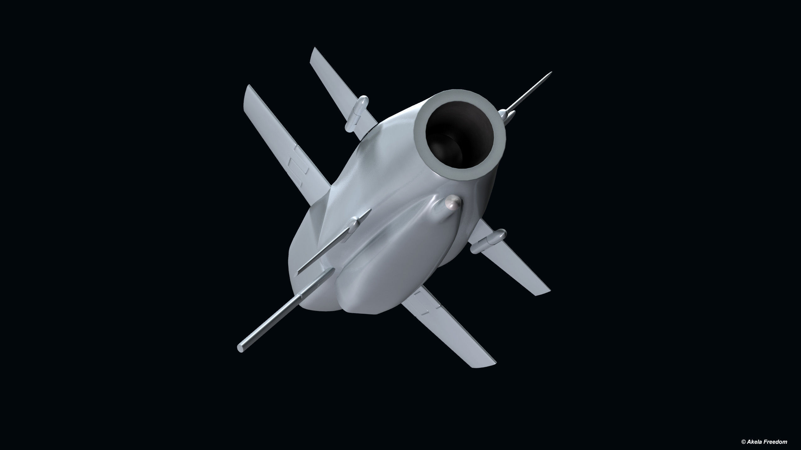 Teseo MK2 Missile 3D model_8