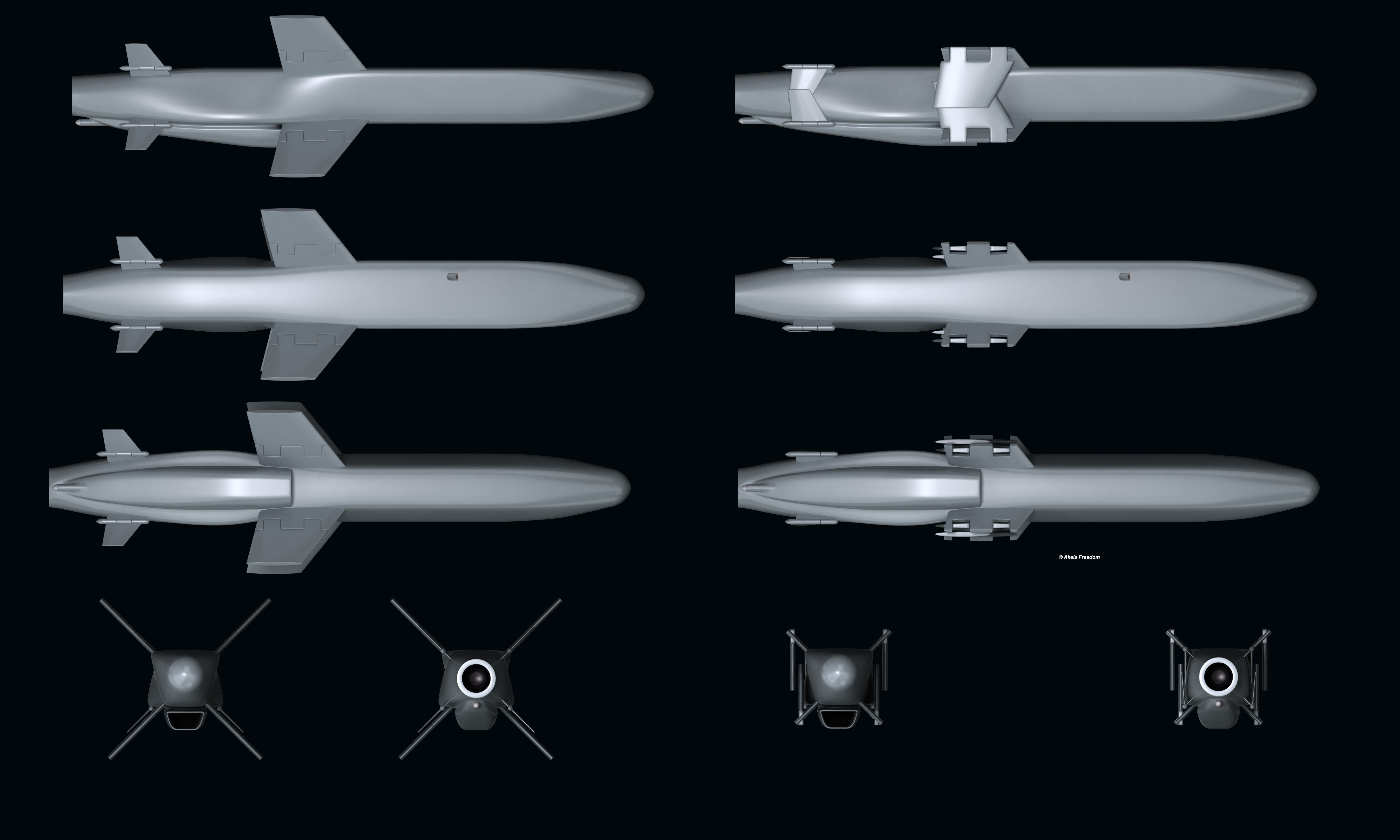 Teseo MK2 Missile 3D model_11