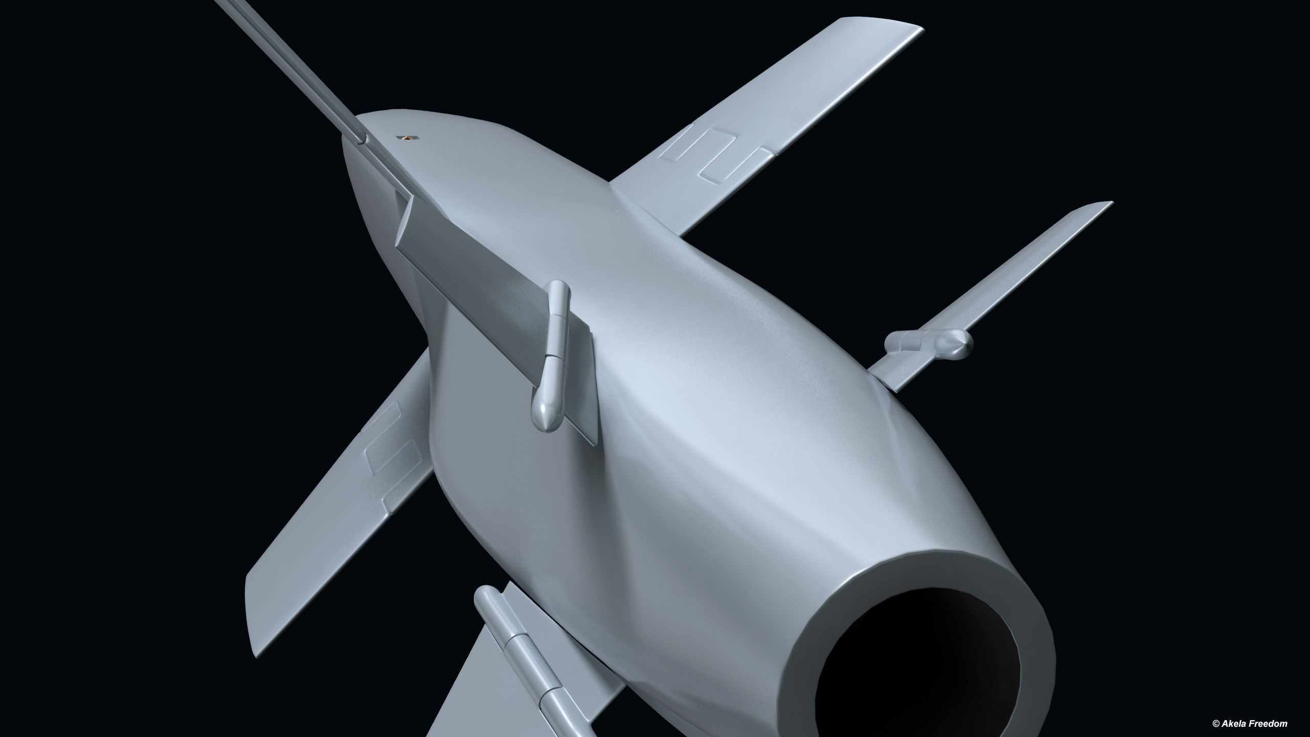 Teseo MK2 Missile 3D model_10