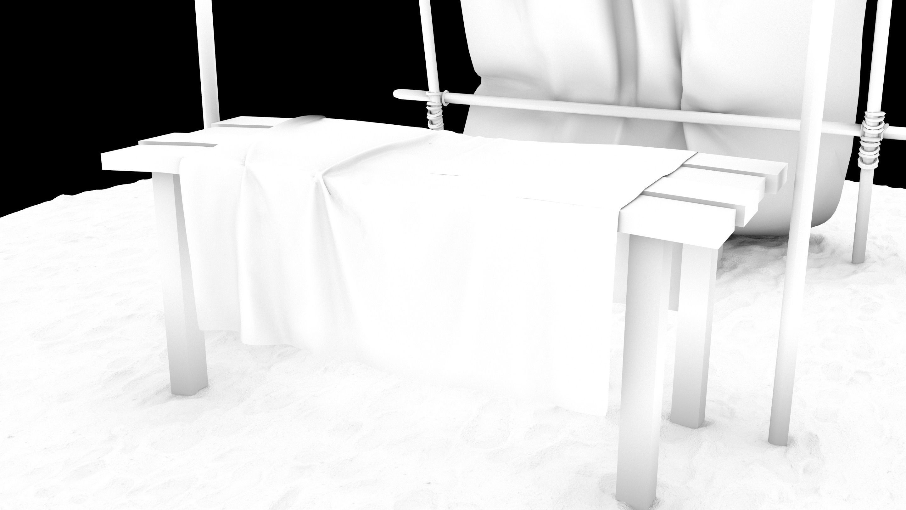 Market Stall tent 3D model_33