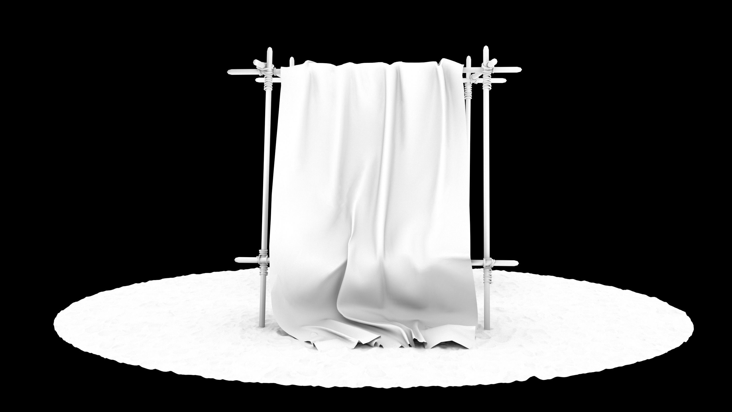 Market Stall tent 3D model_30