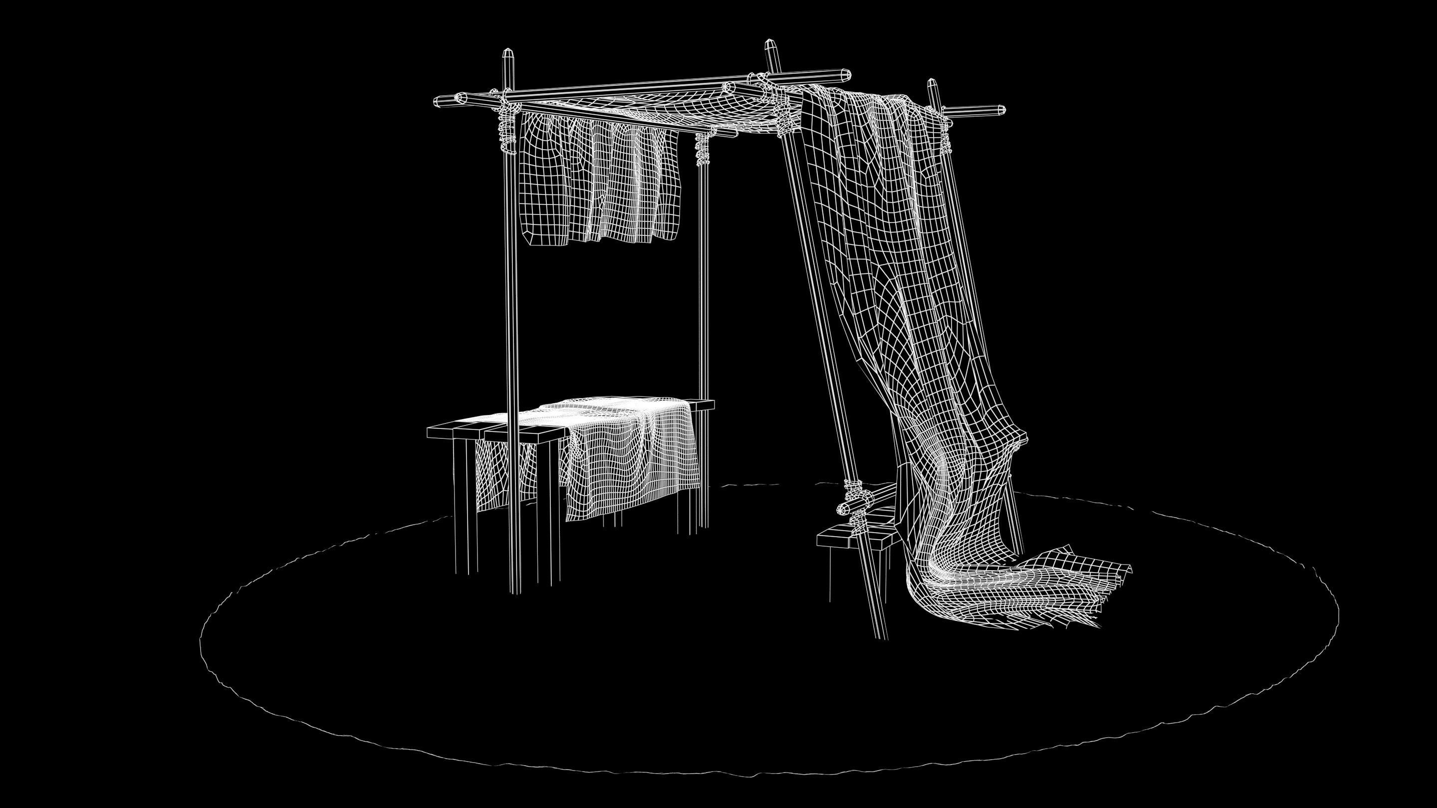 Market Stall tent 3D model_23