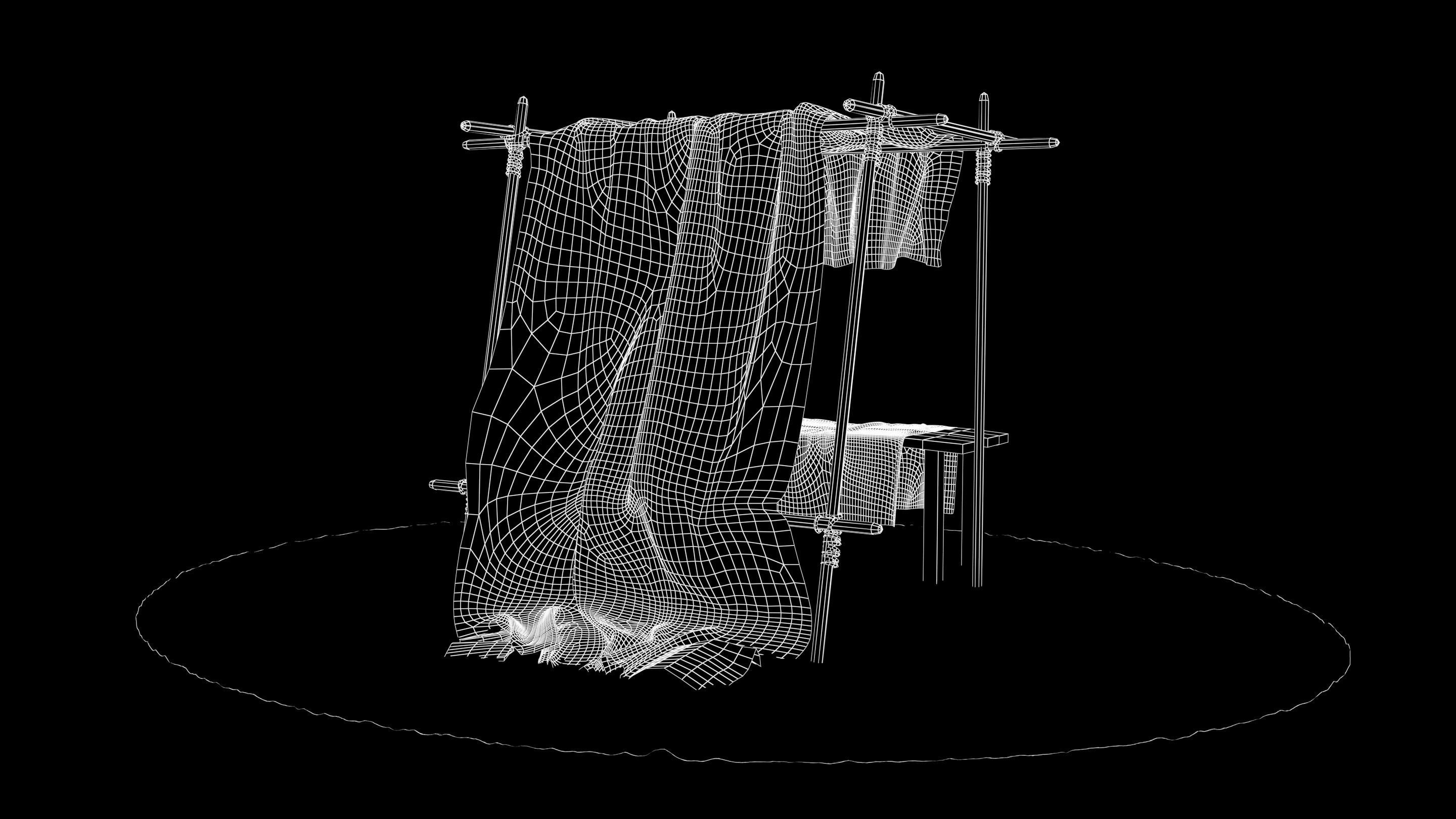 Market Stall tent 3D model_21