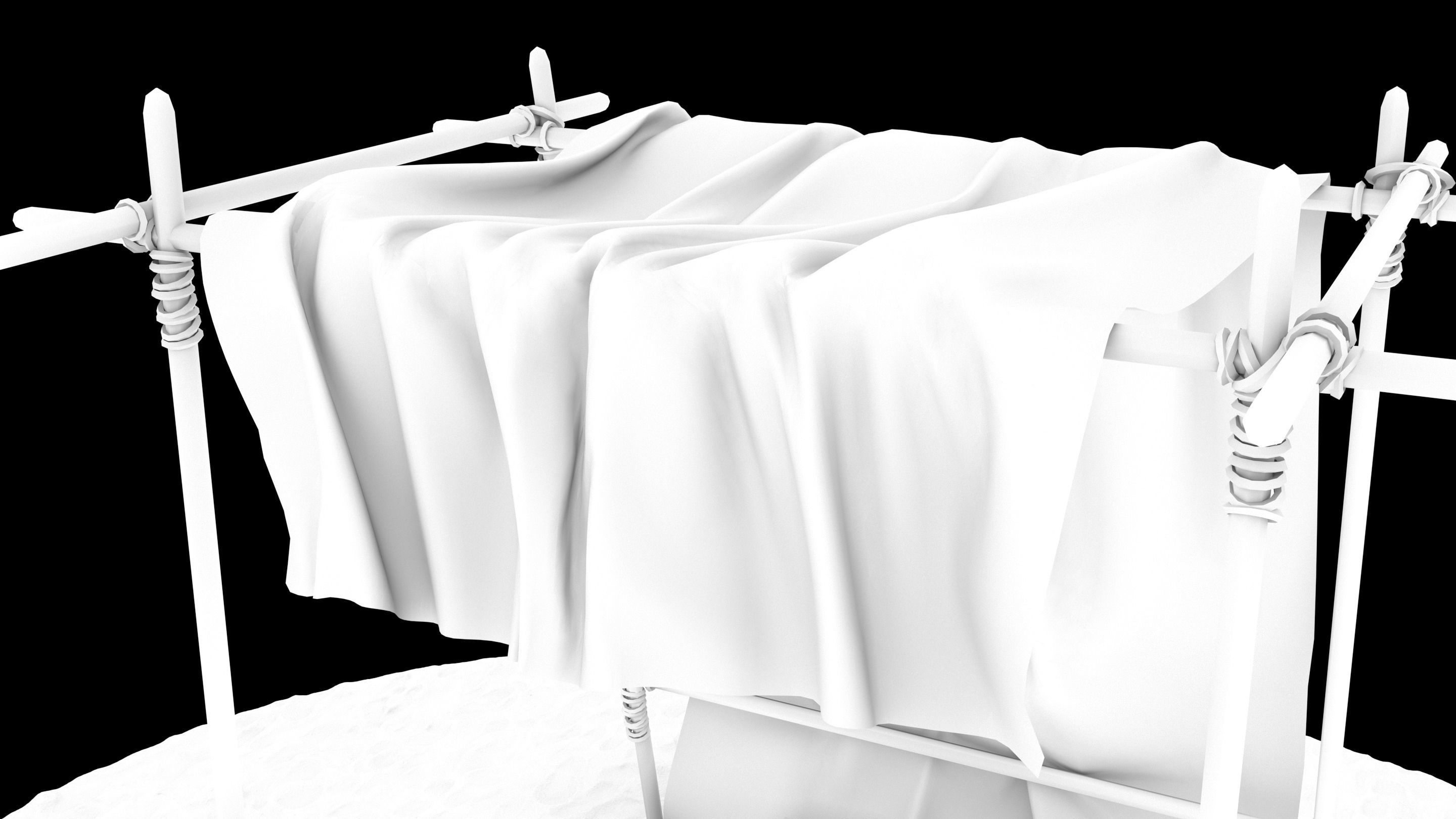 Market Stall tent 3D model_34