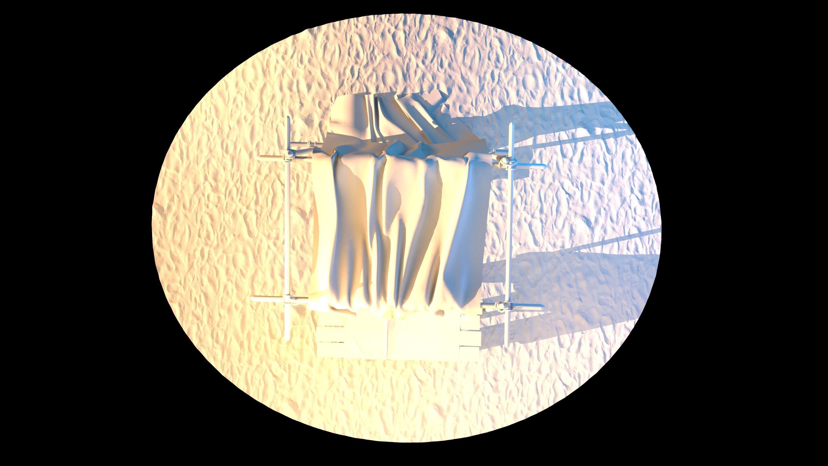 Market Stall tent 3D model_15