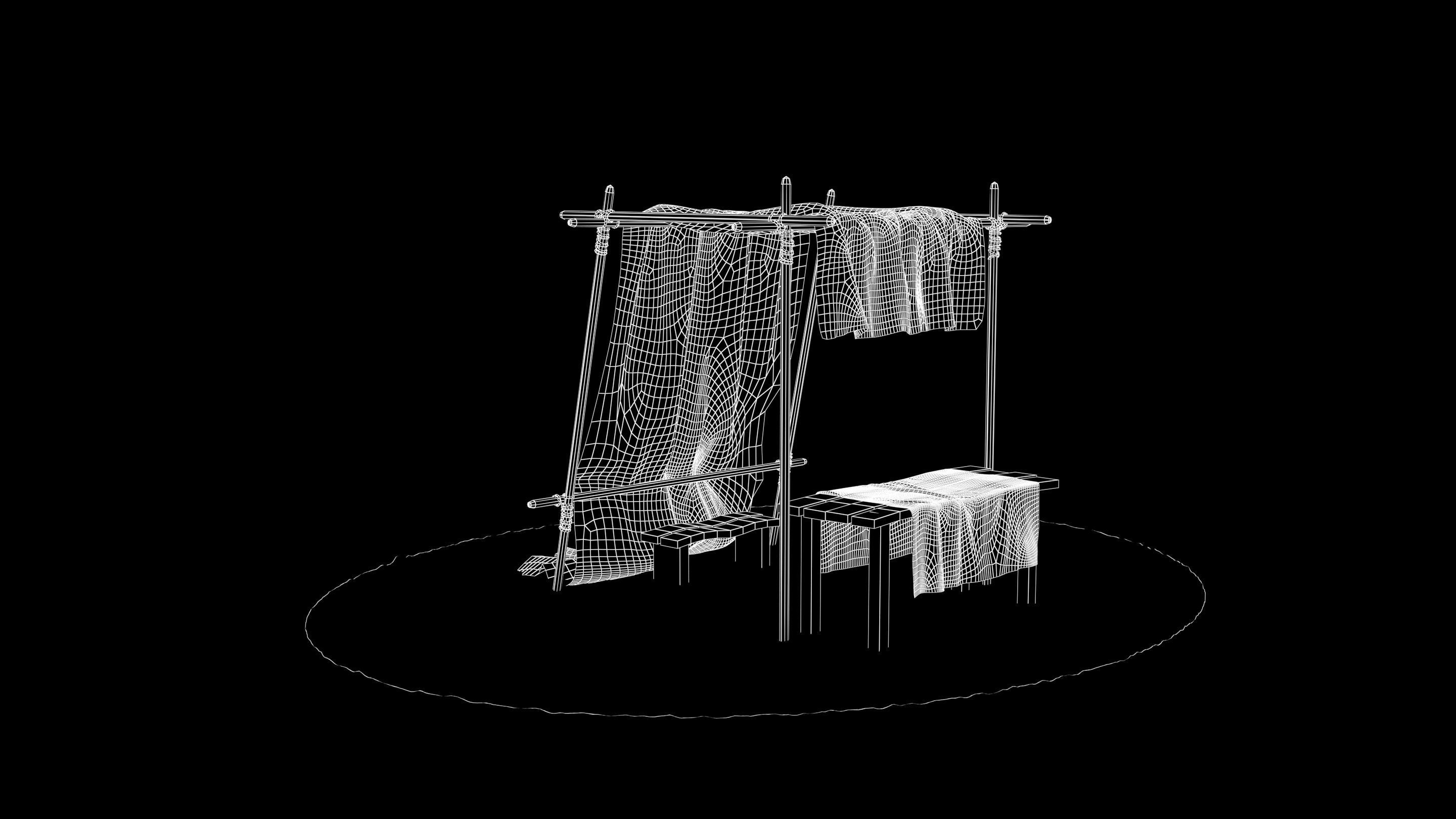 Market Stall tent 3D model_20