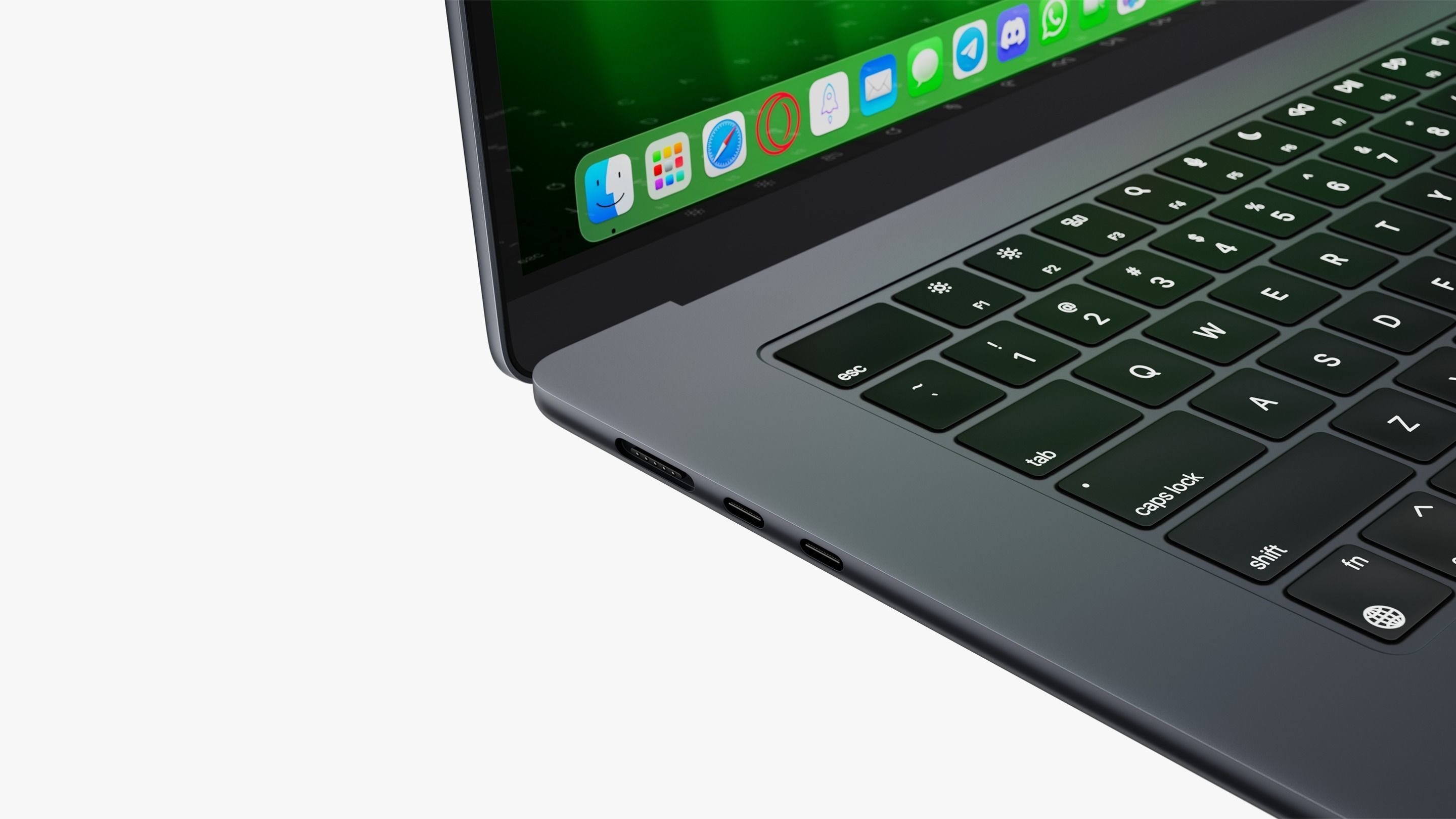 Apple MacBook Air 15 inch Midnight 2023 With Magic Mouse 3D model_23