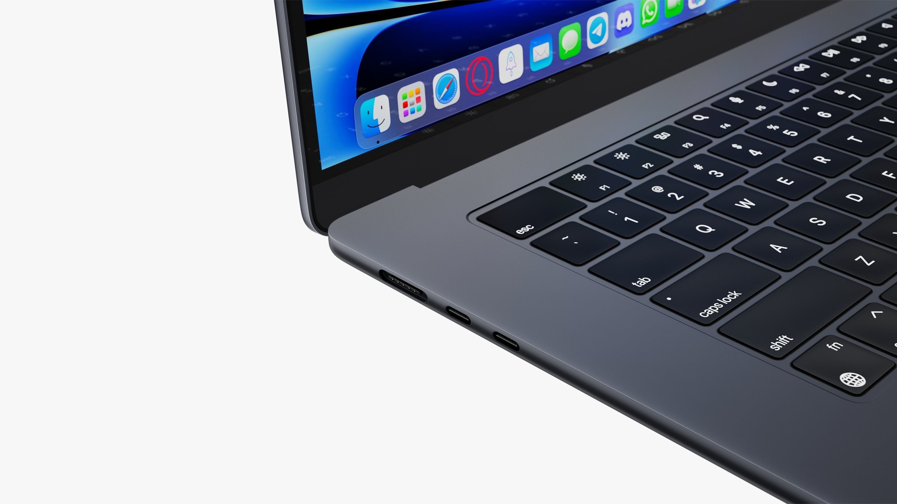 Apple MacBook Air 15 inch Midnight 2023 With Magic Mouse 3D model_19