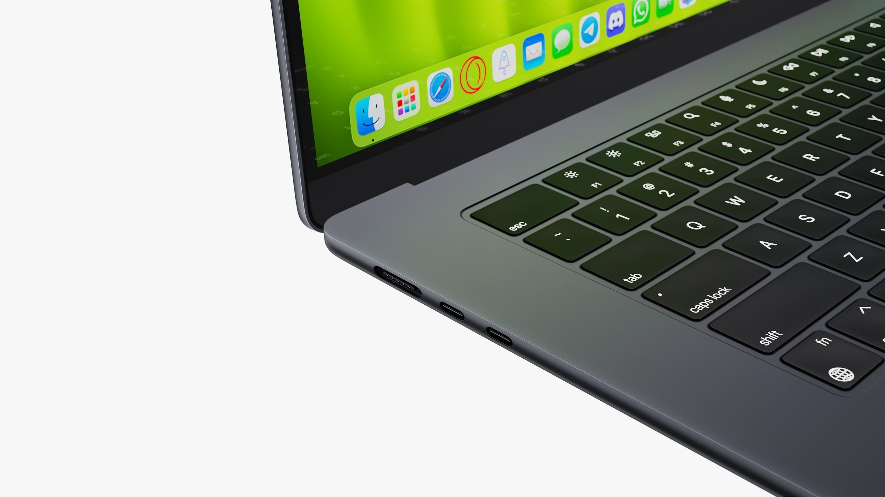 Apple MacBook Air 15 inch Midnight 2023 With Magic Mouse 3D model_21