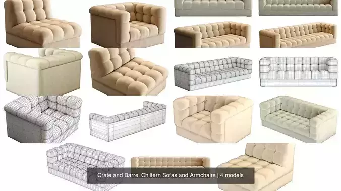 Crate and Barrel Chiltern Sofas and Armchairs