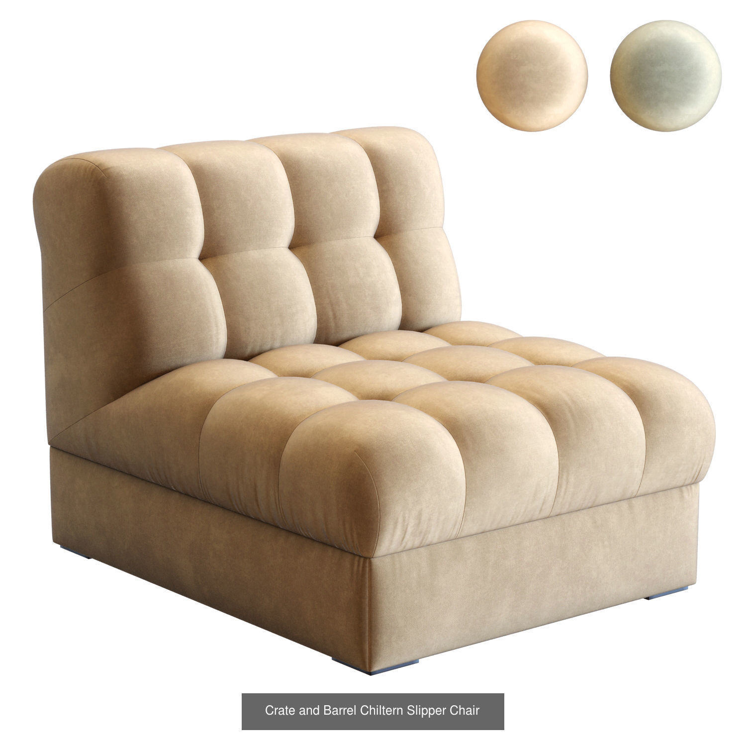 Crate and Barrel Chiltern Sofas and Armchairs 3D Model Collection_2
