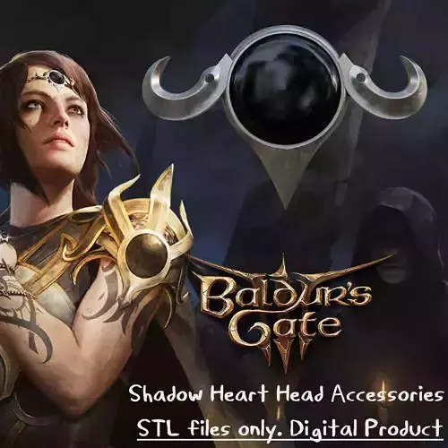 Shadow Heart Head Accessorie Baldurs Gate III 3D print model