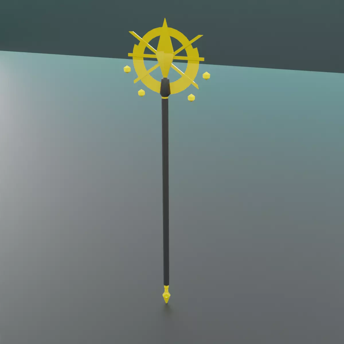 Game Ready Asset - Staff Free 3D model_0