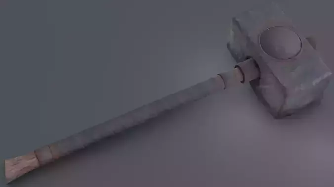 Hammer 10 Low-poly 3D model