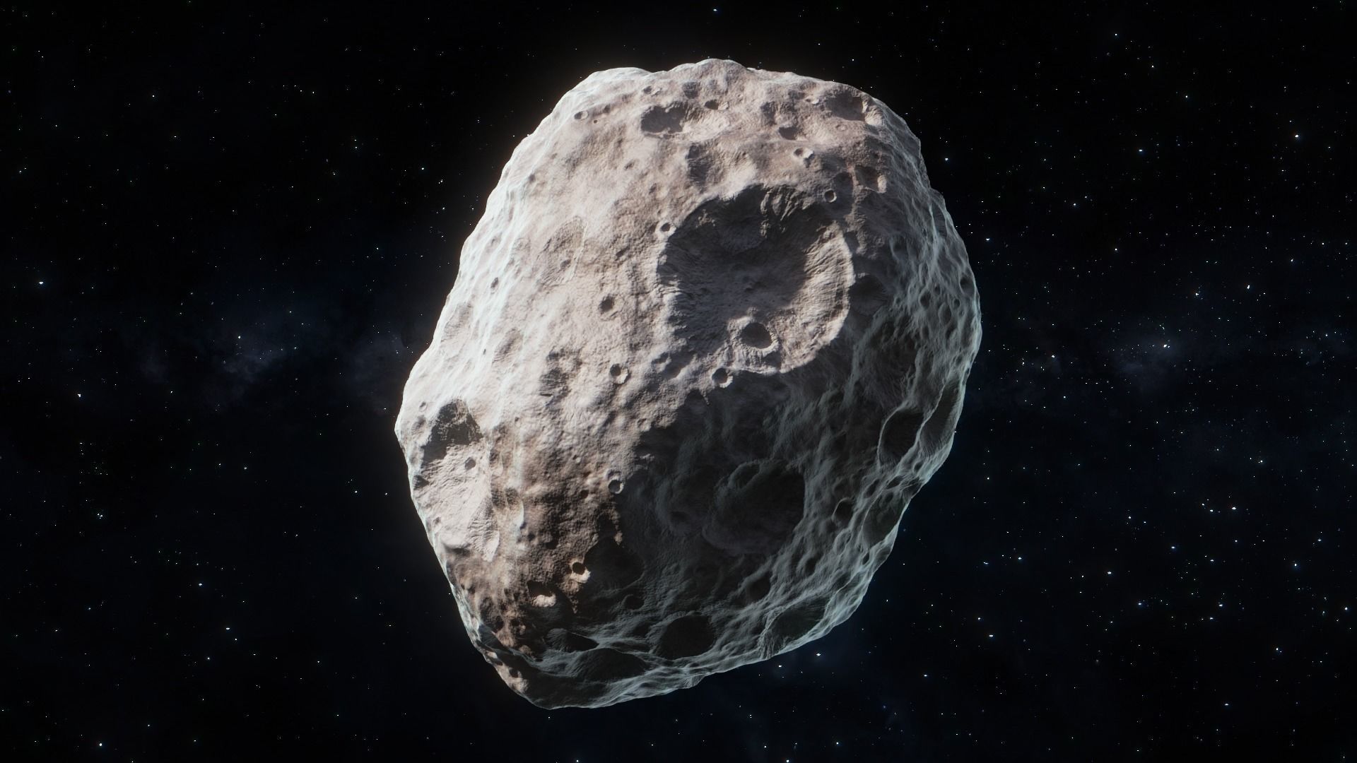 Asteroid Low-poly 3D model_2