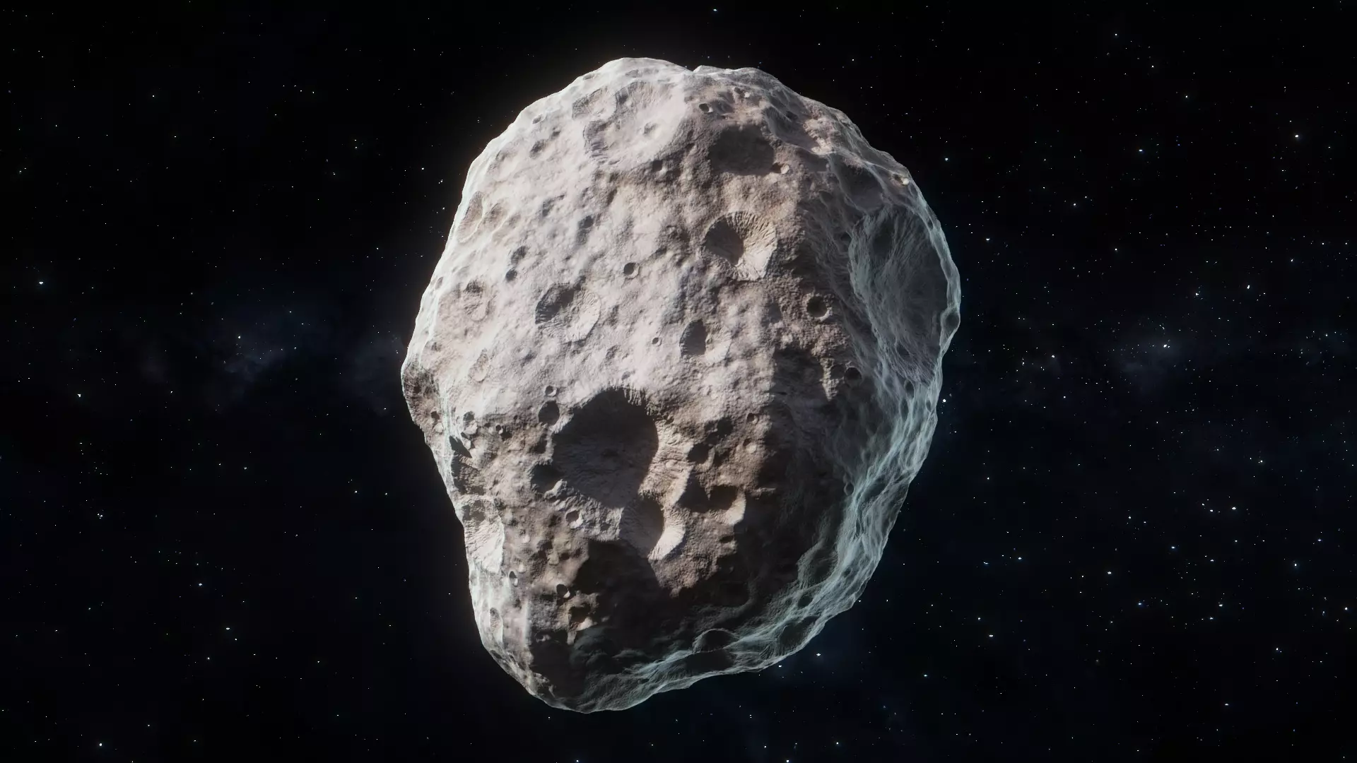 Asteroid Low-poly 3D model_0