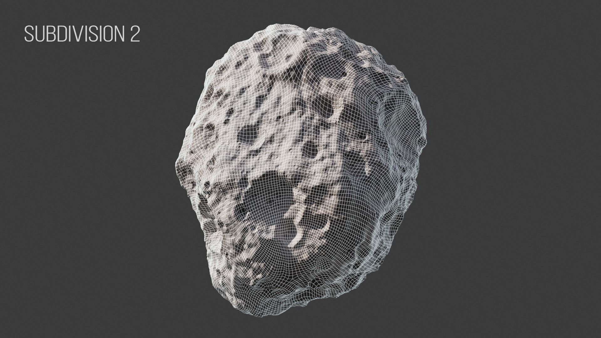 Asteroid Low-poly 3D model_8