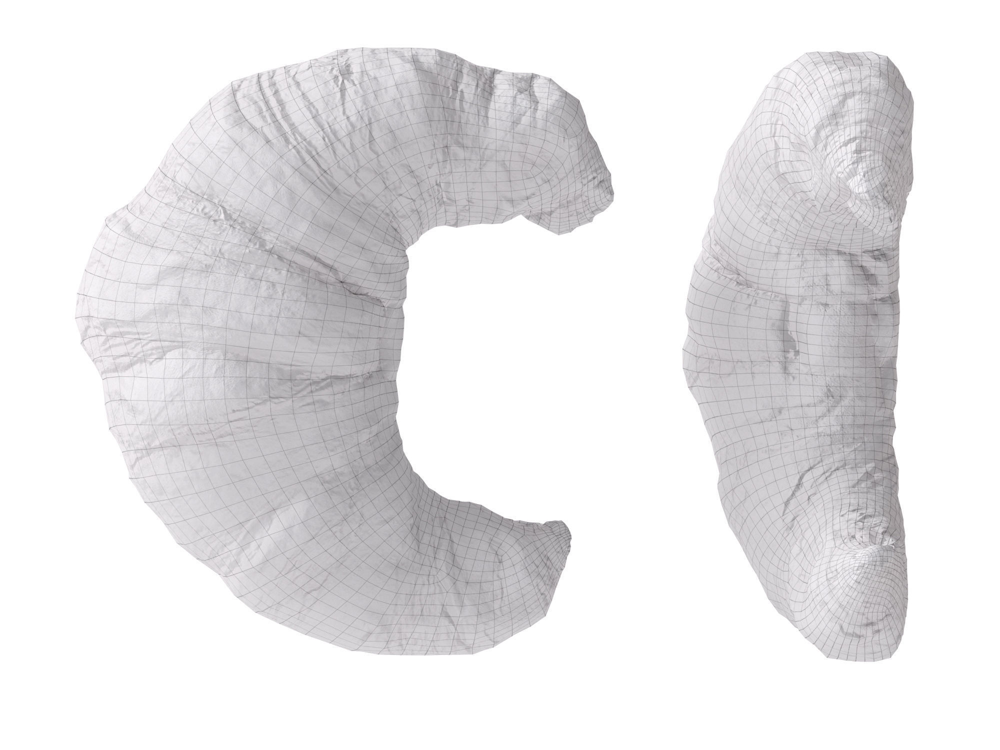 Butter Croissants  3D model_8