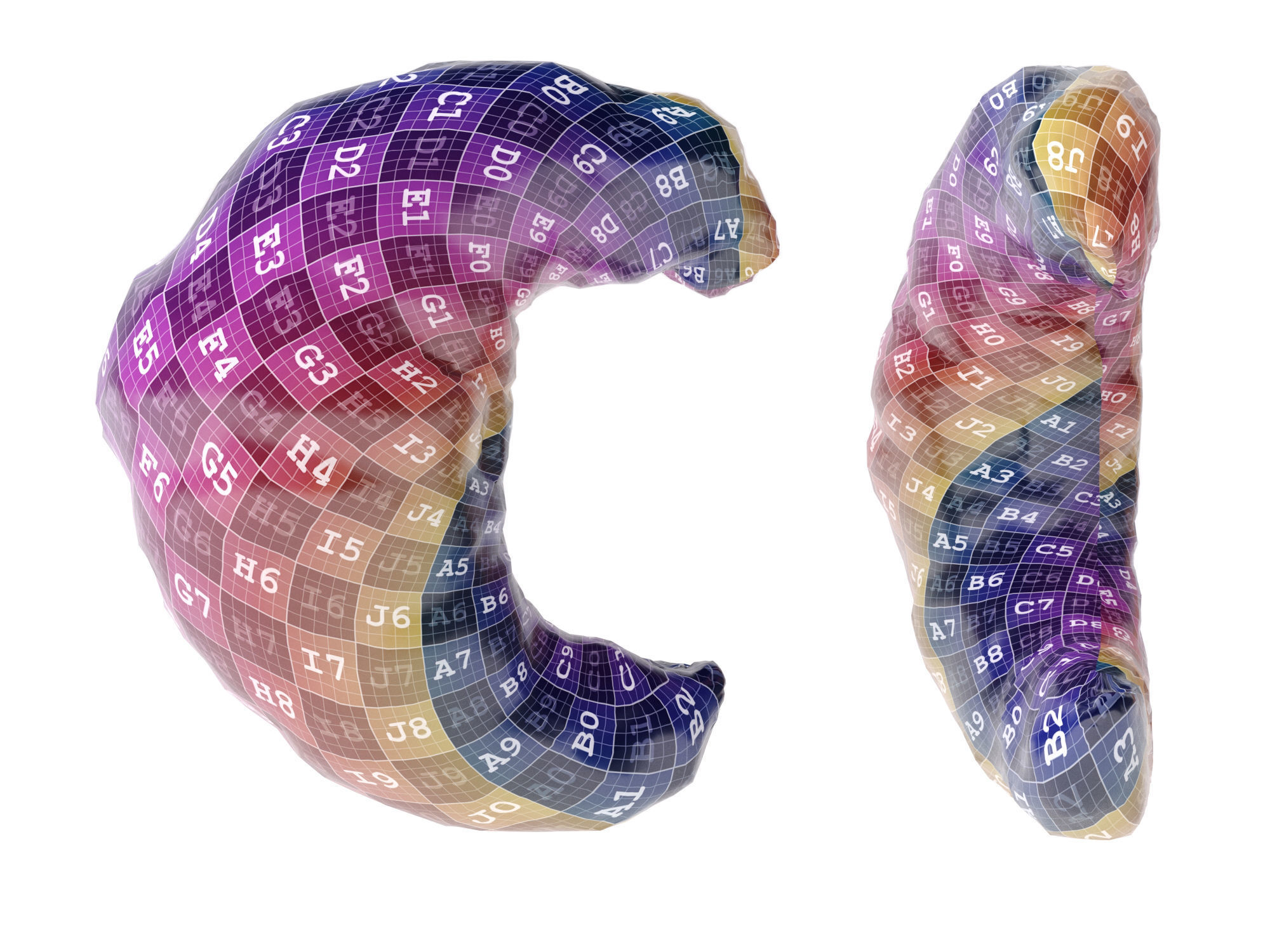 Butter Croissants  3D model_9